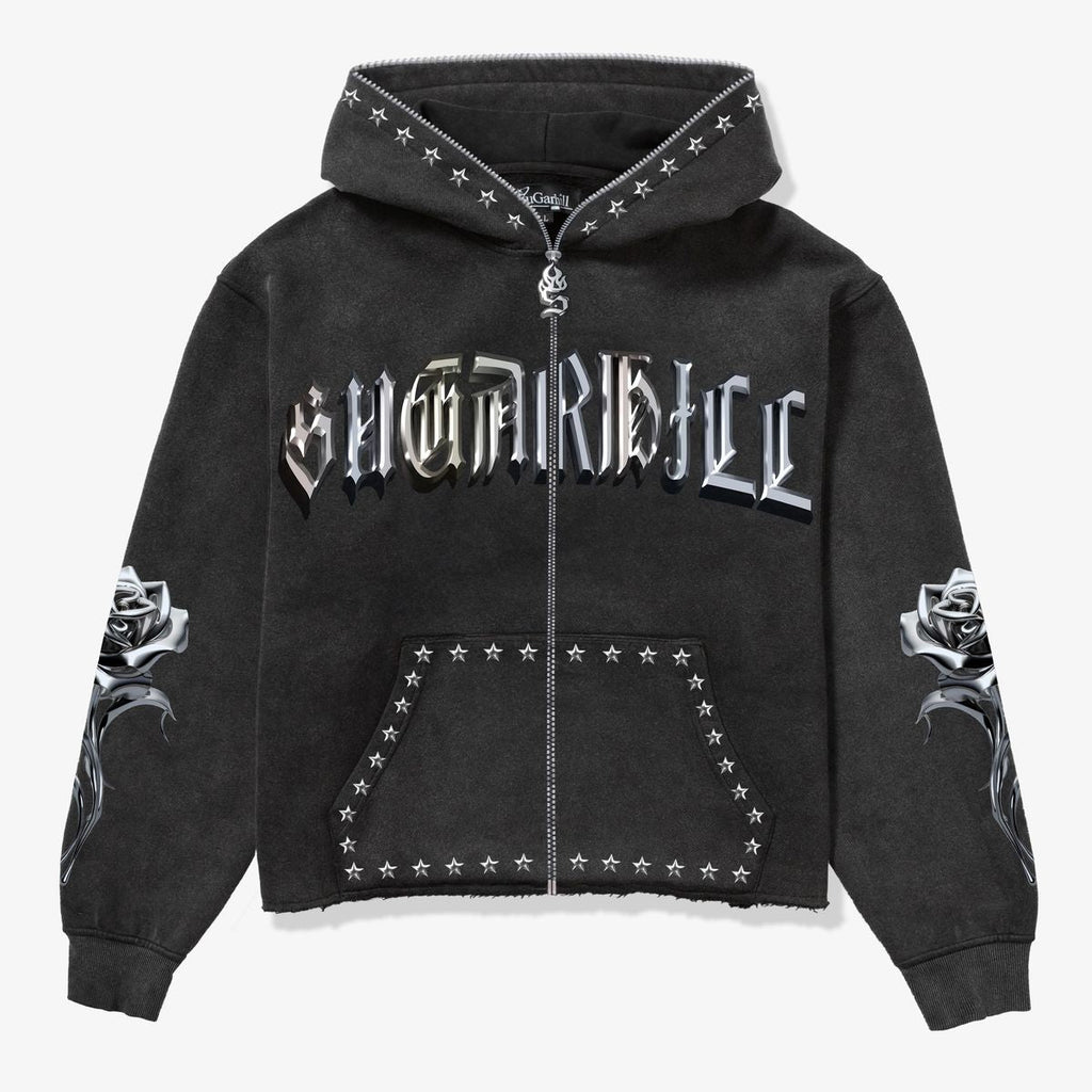 Sugarhill Body Shop Zip Hoodie