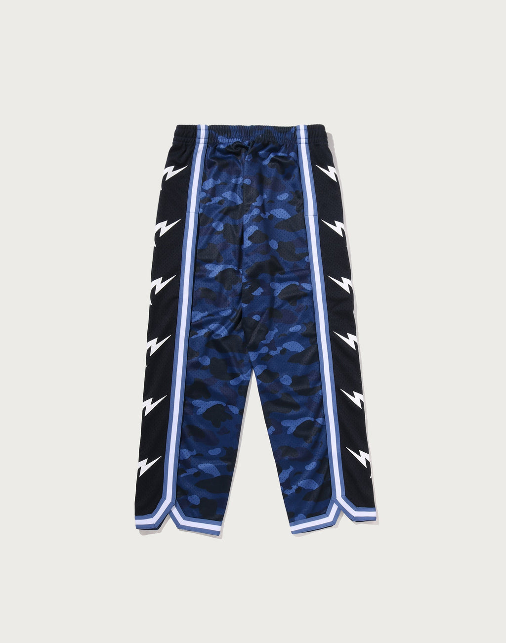 COLOR CAMO MESH HIGH SPLIT SNAP BUTTON RELAXED FIT PANTS MENS