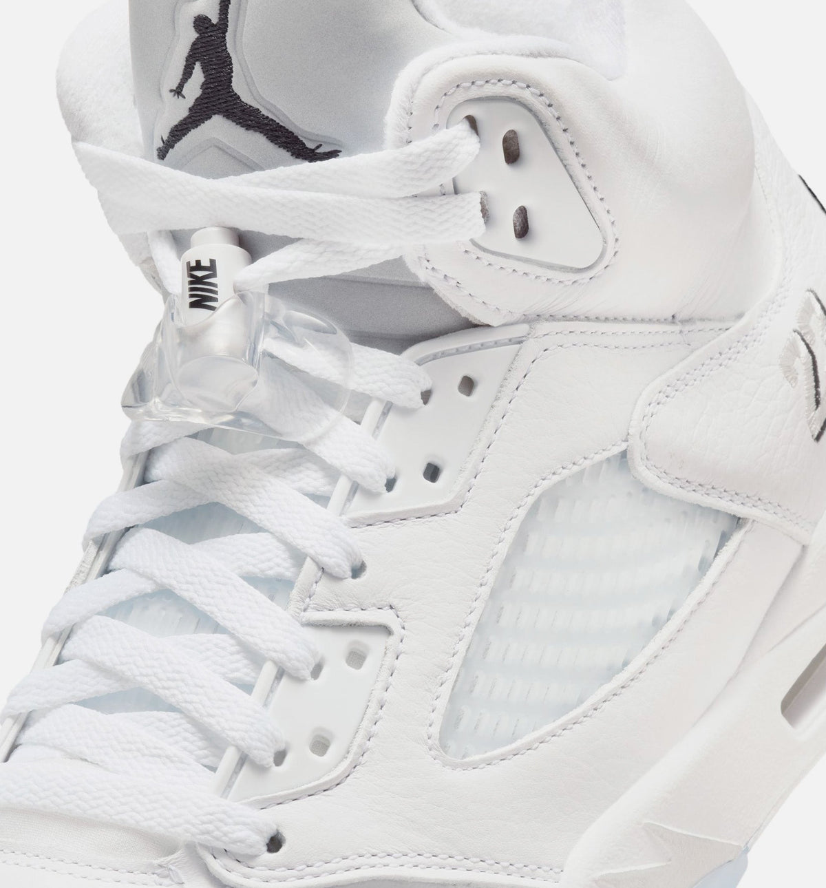 Air Jordan 5 Retro OG White Metallic Men's Shoe - White/Metallic Silver/Black