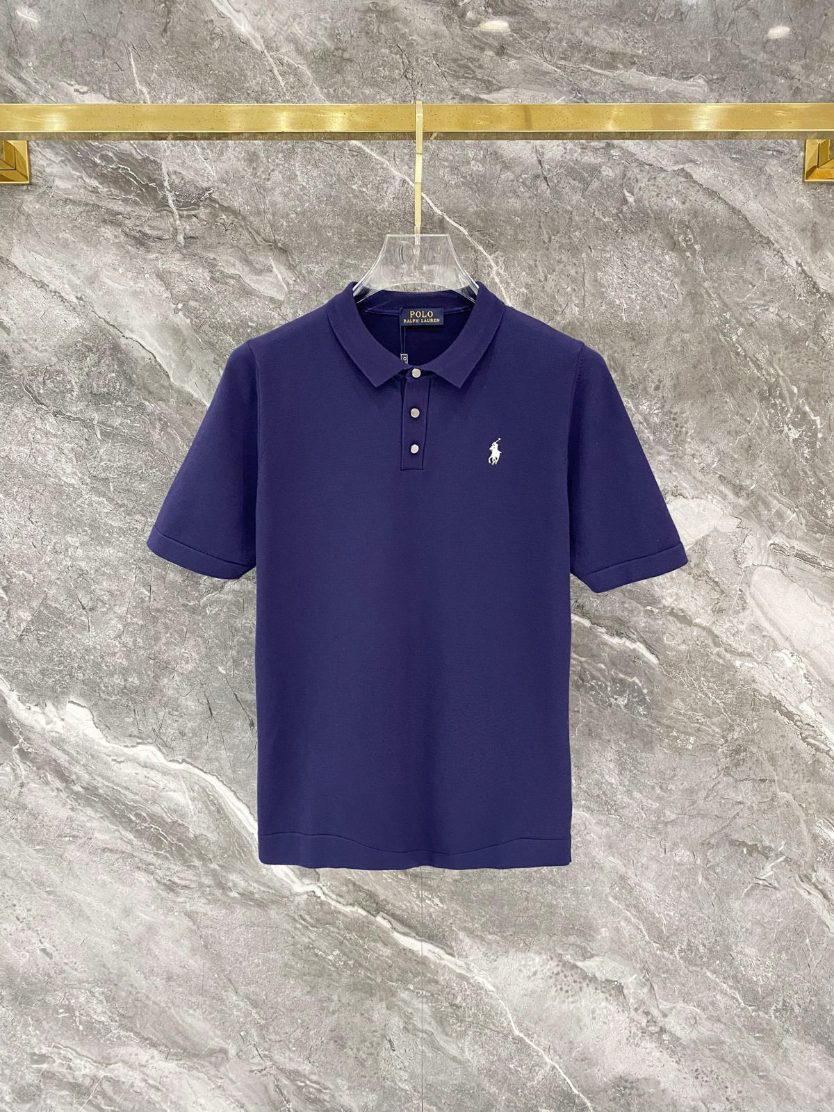 Ralph Lauren Men's Roll‑Cuff Short‑Sleeve Piqué Polo Shirt With Small Black Pony Logo