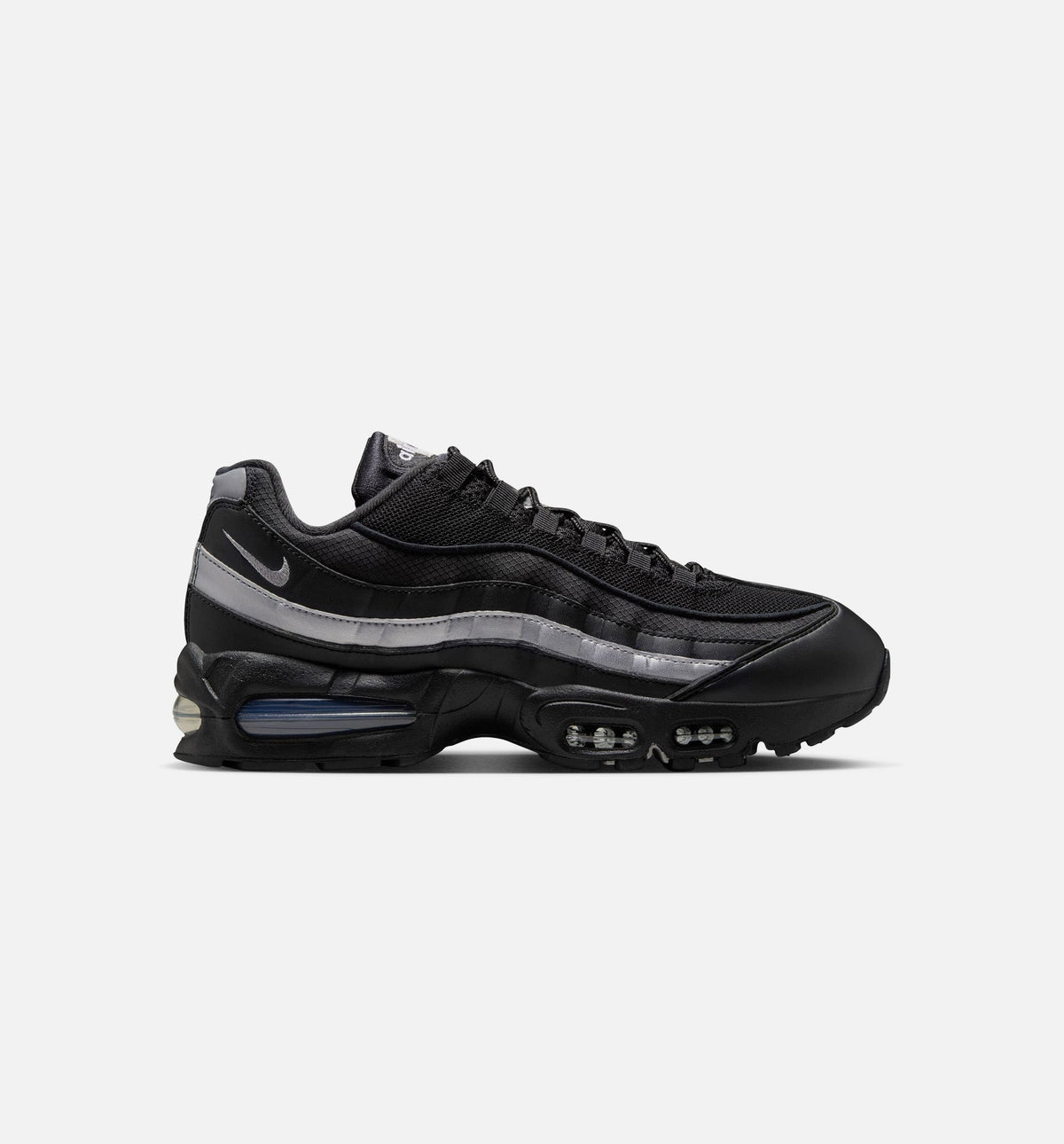 Air Max 95 Big Bubble OG Reflective Accents Men's Shoes - Black/White/Metallic Silver