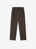 Cotton Canvas Pleat Front Pant