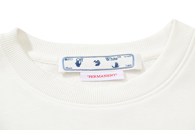 Off-White Paint Arrow Slim Fit Crewneck Sweatshirt