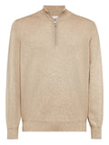 Brunello Cucinelli high neck zip front sweatshirt
