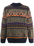 sacai patterned jumper