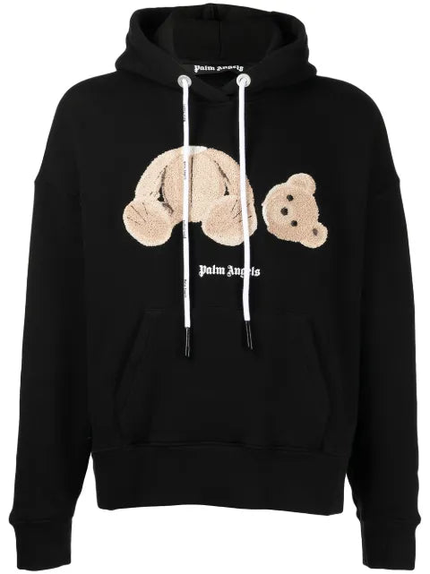 Palm Angels bear motif hoodie