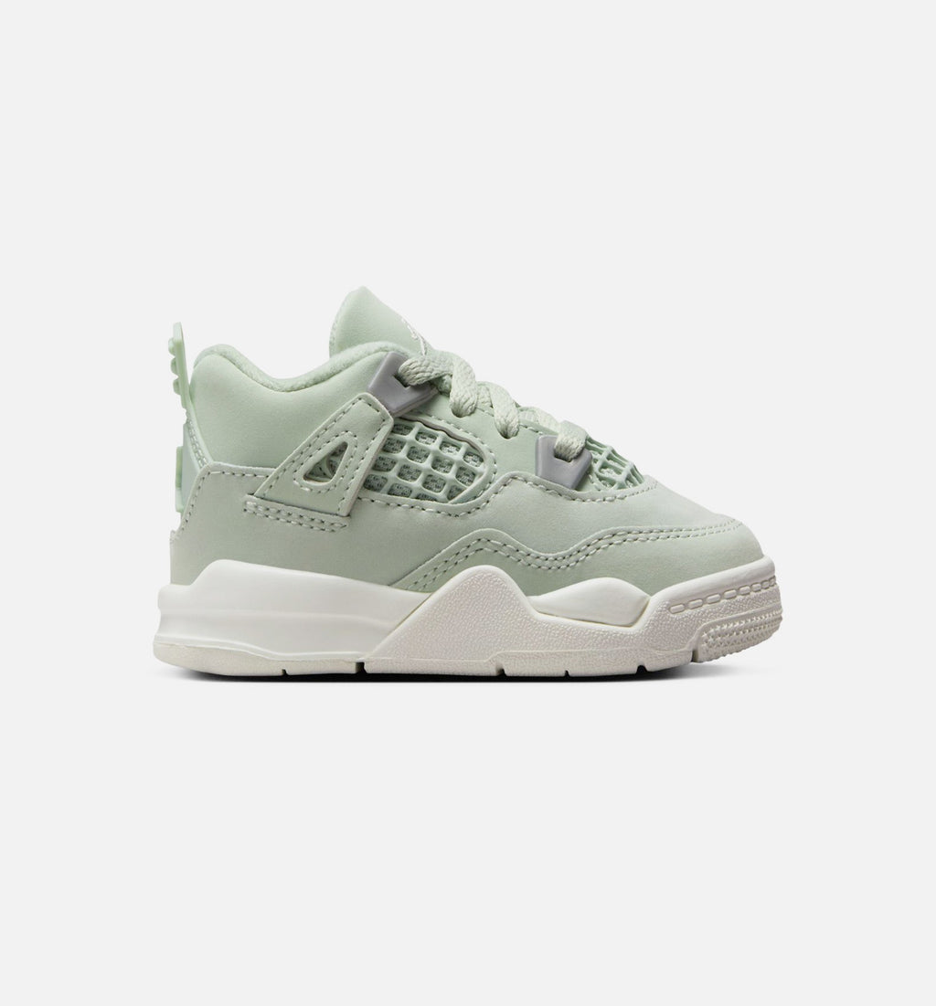 Air Jordan 4 Retro Abundance Infant/Toddler – Seafoam/Sail/Metallic Silver