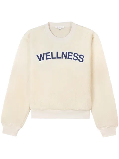 Sporty & Rich logo-patch fleece jumper
