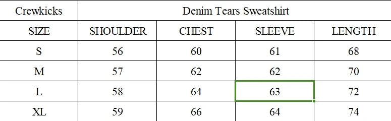 Combo Sale for Denim Tears The Cotton Wreath Sweatshirt and Sweatpants