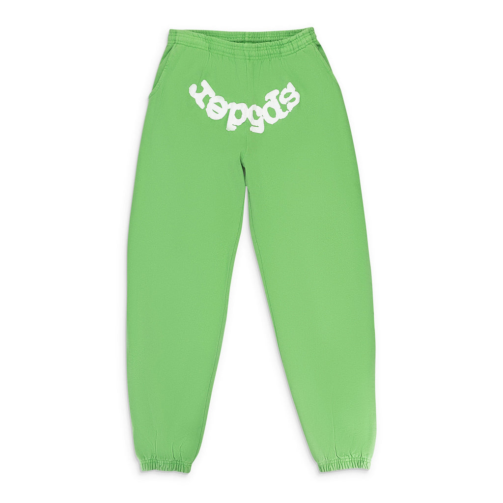 Green Web Sweatpants
