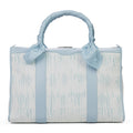Baby Blue Jacquard Tie Dye Weekender Bag