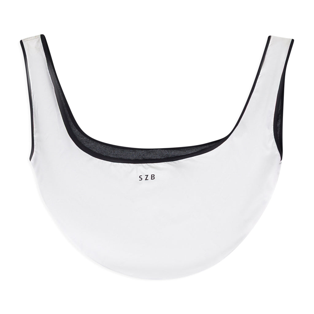x Sasazuka Bowl White See Saw Cloth Bucket Bag