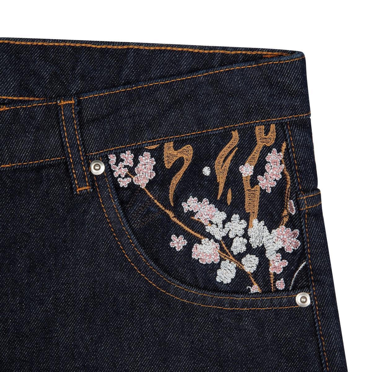 "yakuza" raw Denim blue