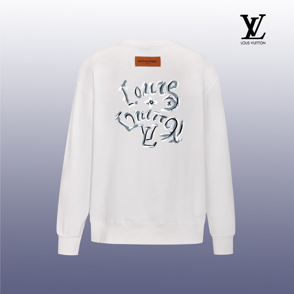 Designer Graphic Print Crewneck Sweatshirt