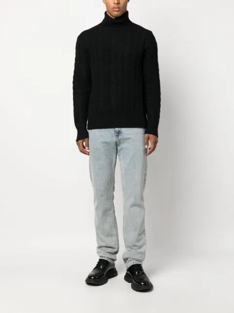 Polo Ralph Lauren roll-neck cable-knit jumper