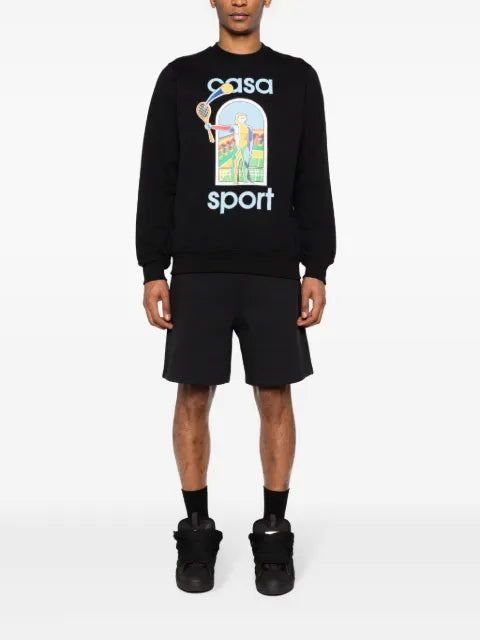 Casablanca Le Jeu organic-cotton sweatshirt