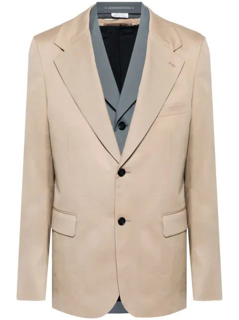 Comme des Garçons Homme Plus single-breasted layered blazer