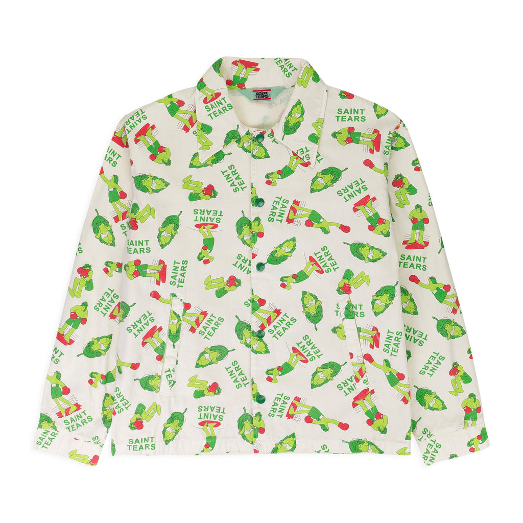 DENIM TEARS WHITE/GREEN JACKET