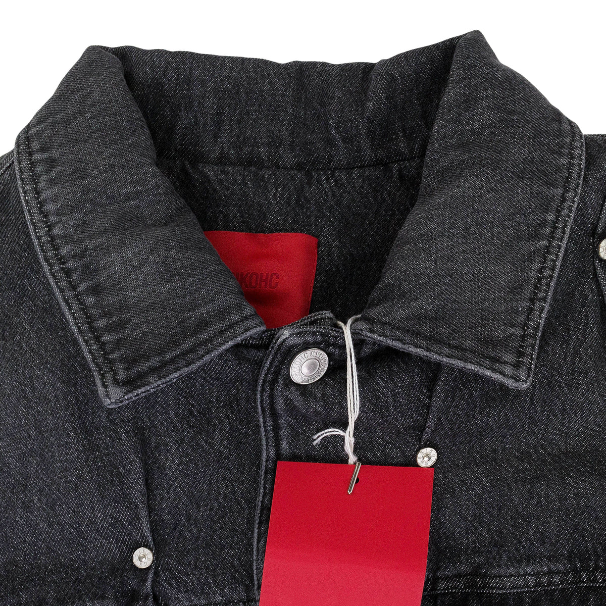 PADDED MULTI RIVET DENIM JACKET