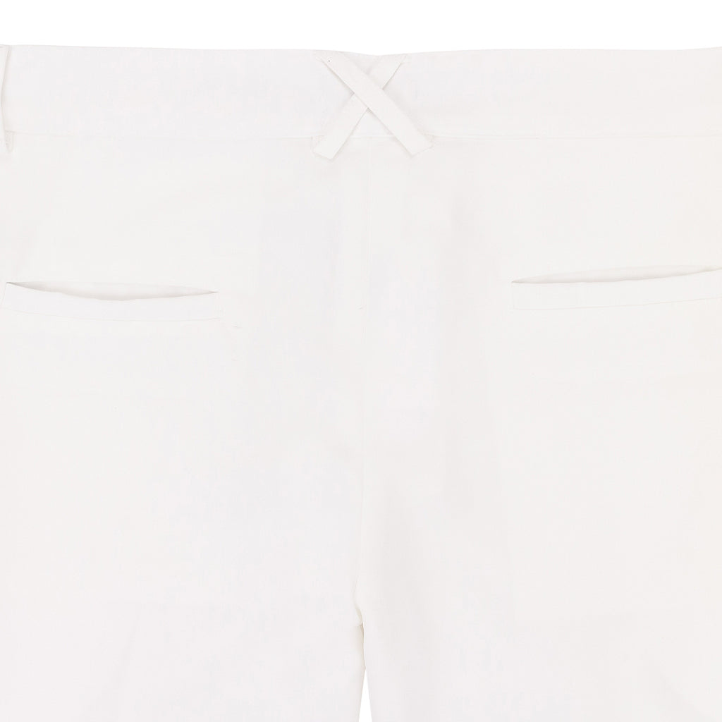 WHITE LOW WAISTED TROUSERS