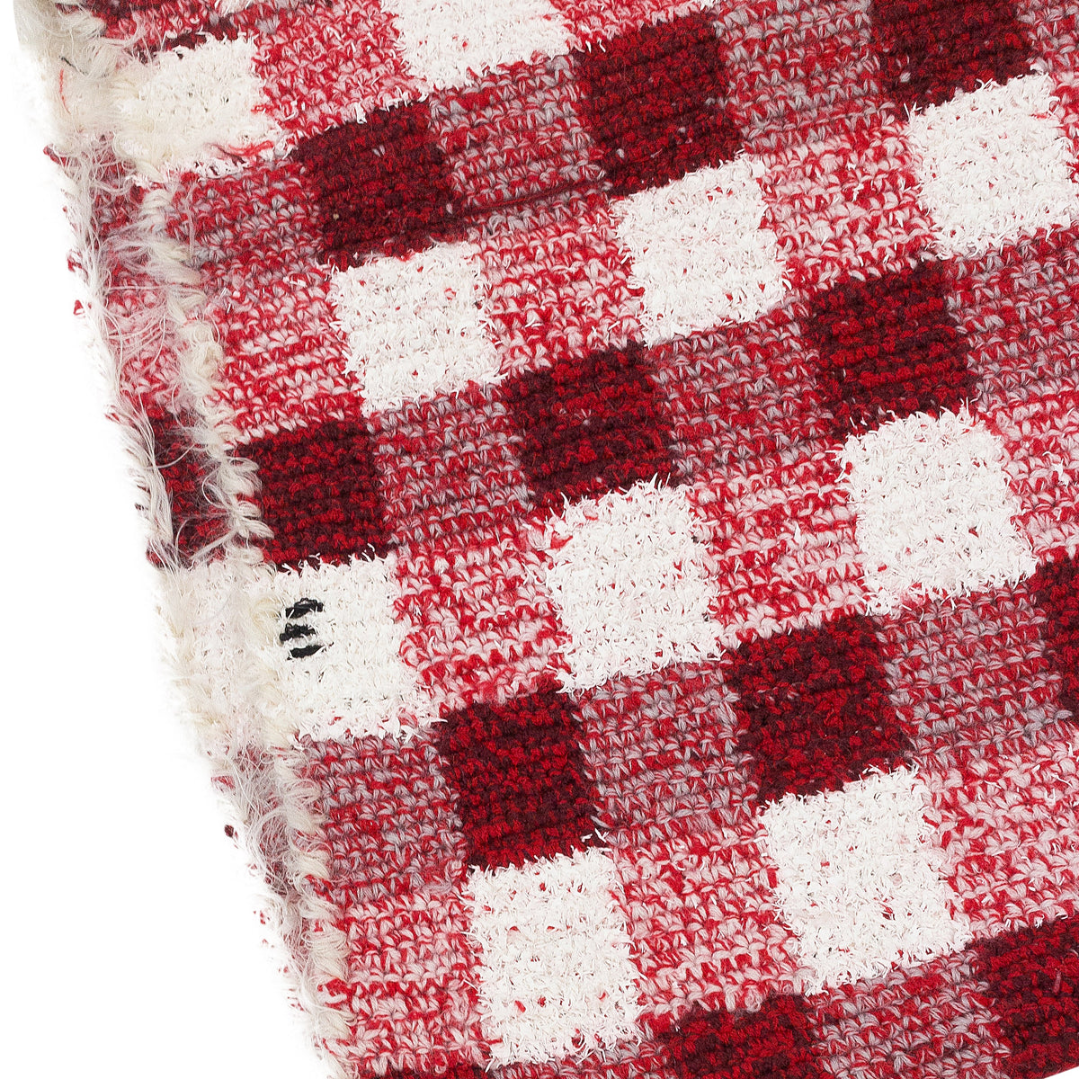 RED/WHITE DEAN HAND CROCHET SHORTS