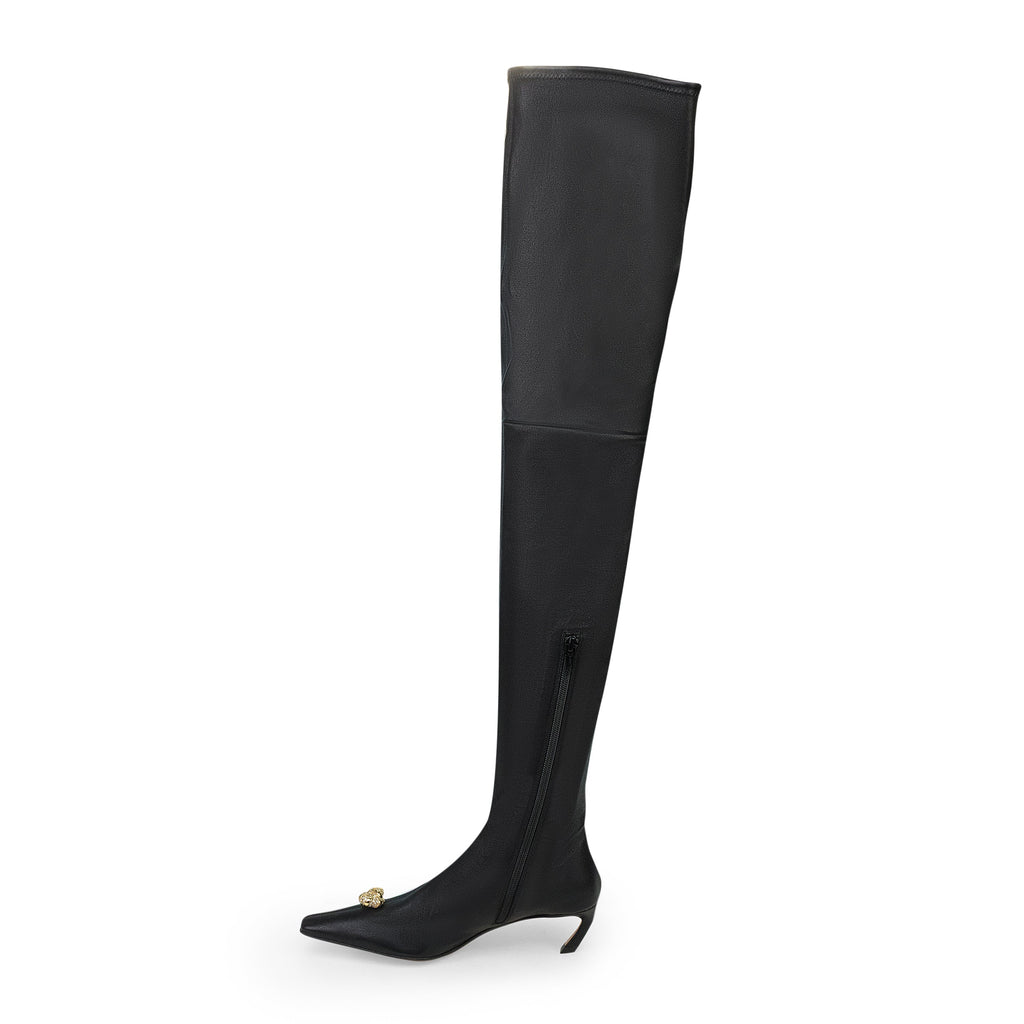 BLACK SWING CUISSARDES OVER THE KNEE BOOTS