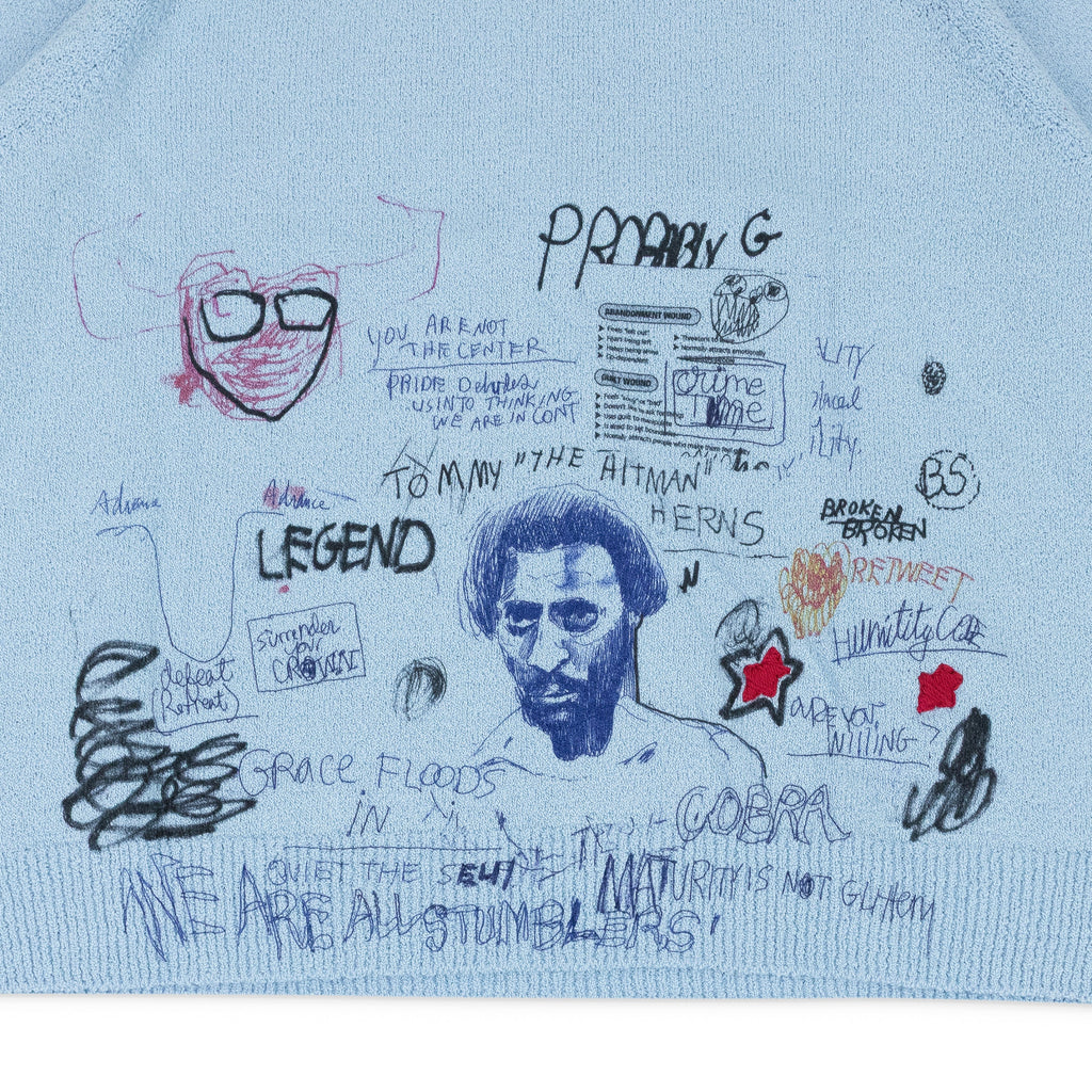 BLUE BOOZE CROOZE KNIT CREWNECK