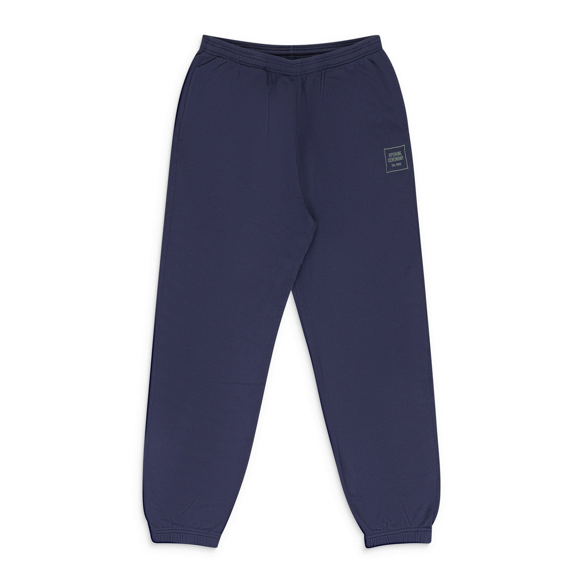 NAVY MINI BOX LOGO SWEATPANTS
