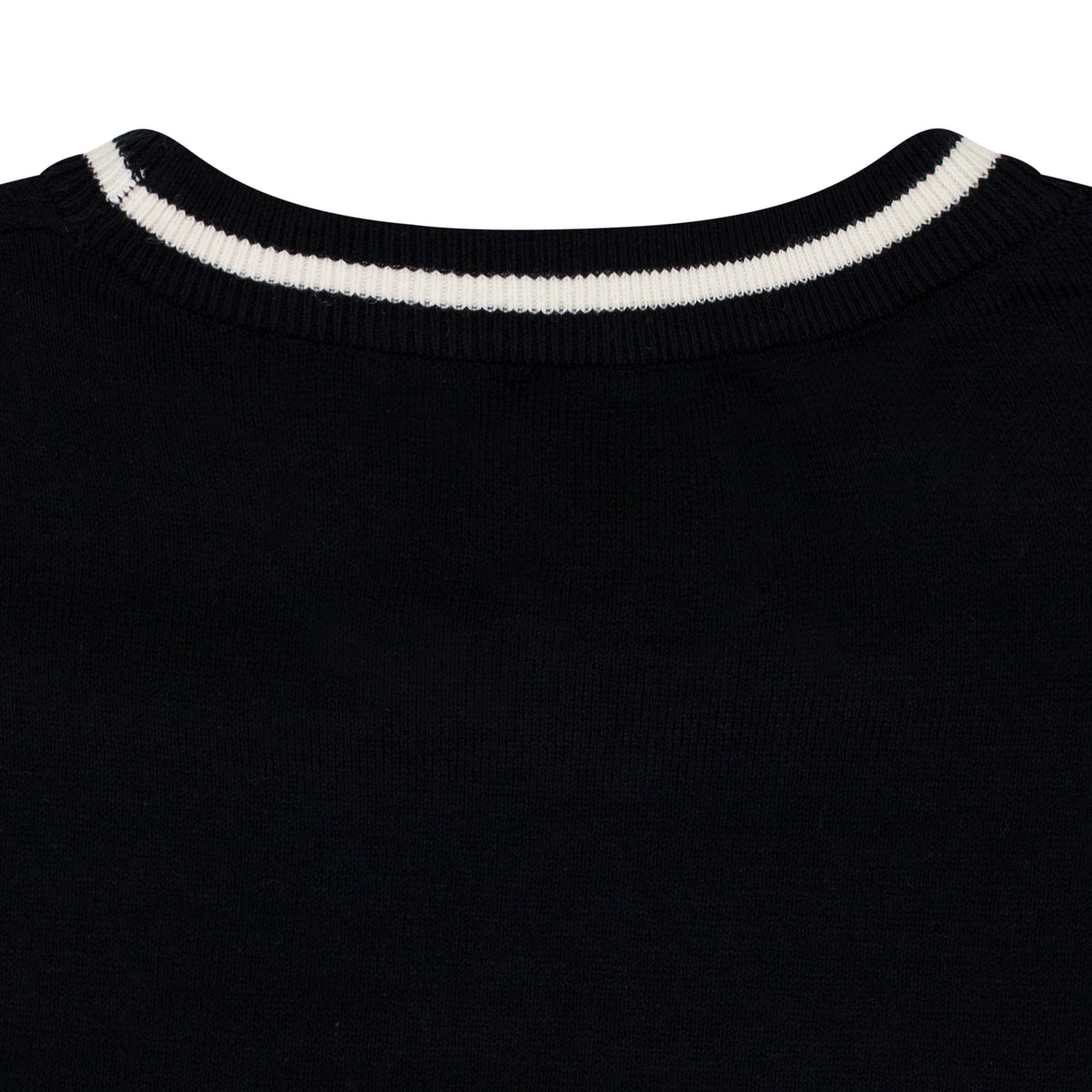 BLACK LOGO KNIT T-SHIRT