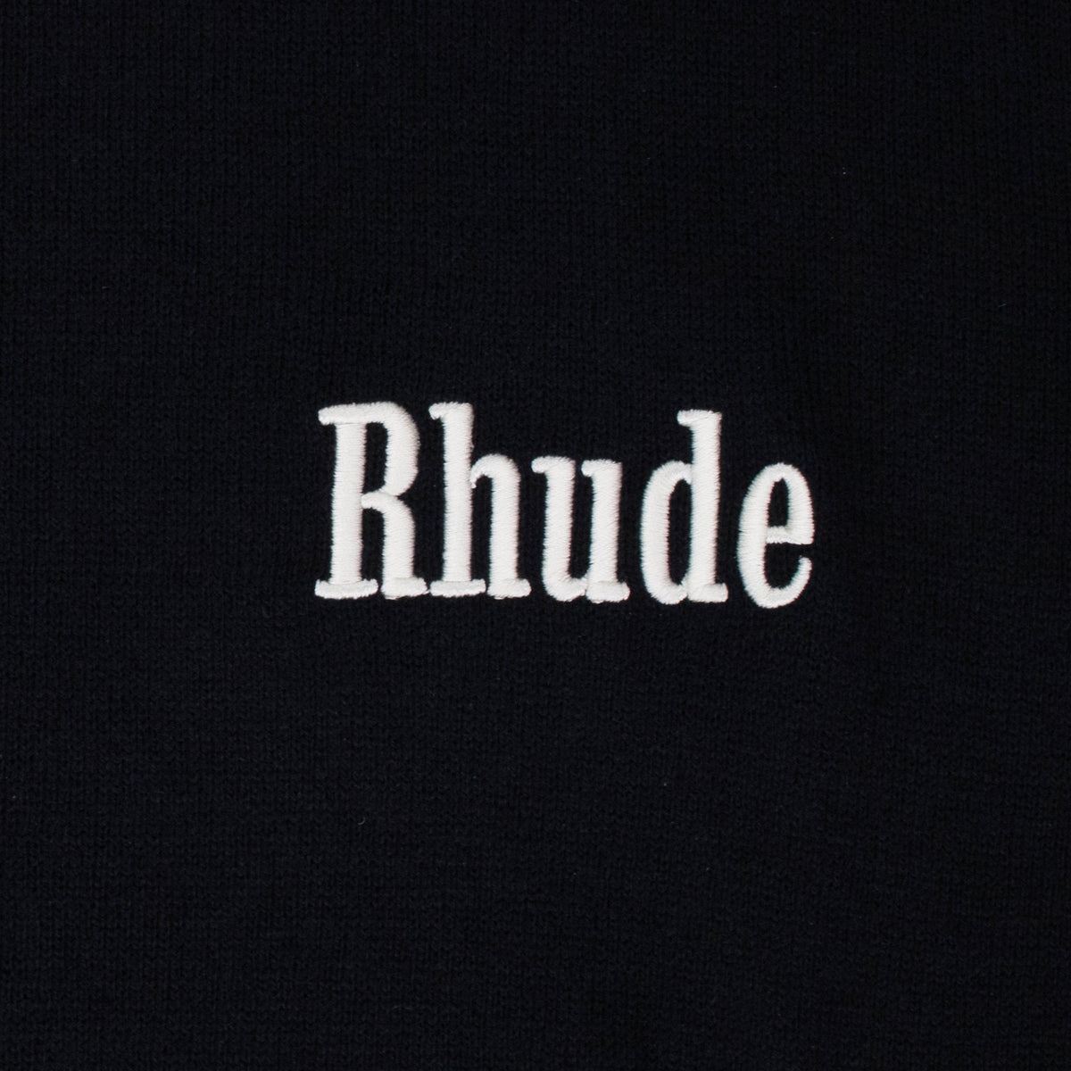 BLACK LOGO KNIT T-SHIRT