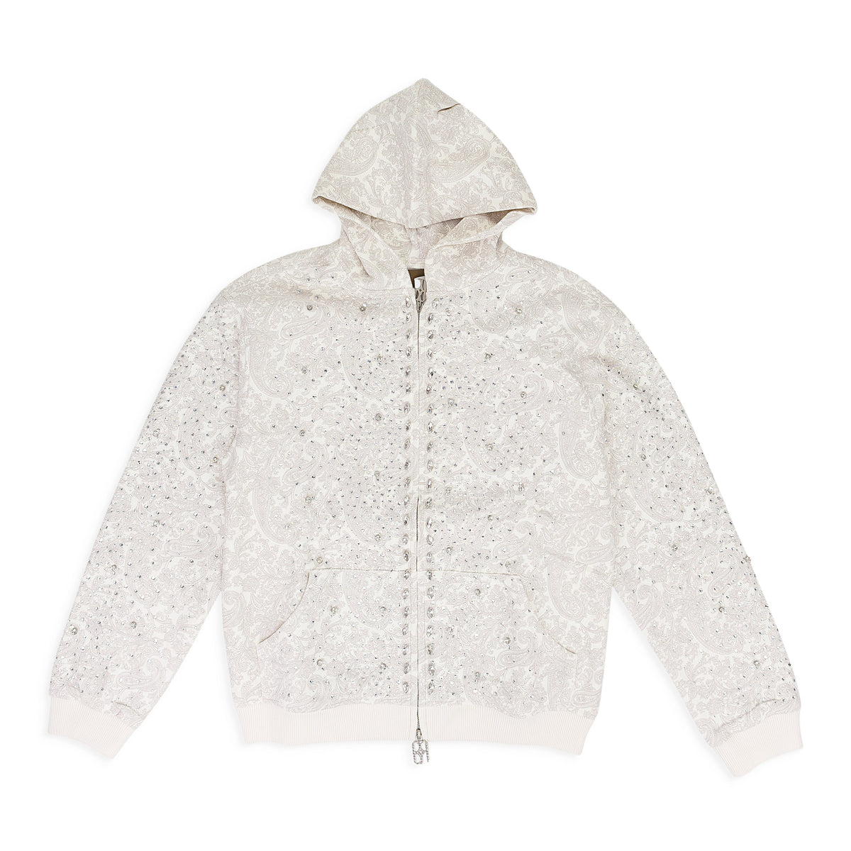 WHITE CASHEW BLOSSOM PEARL HOODIE