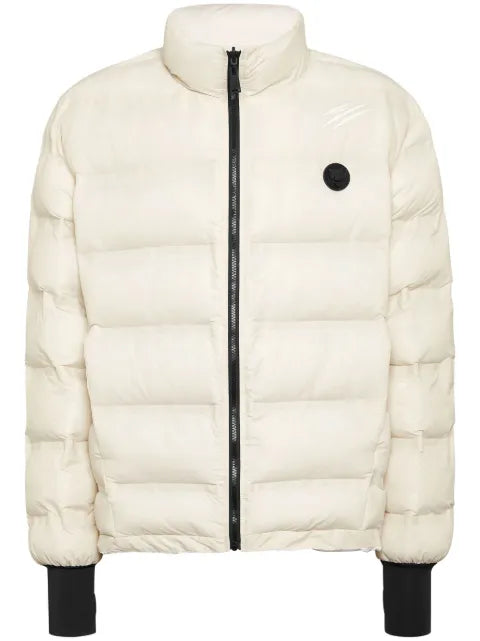 Plein Sport logo-patch puffer jacket