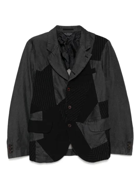 Black Comme Des Garçons patchwork blazer