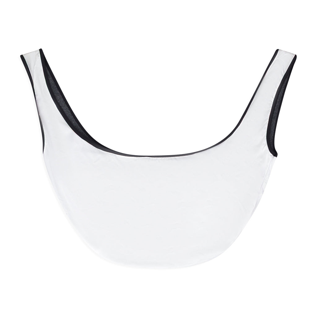 x Sasazuka Bowl White See Saw Cloth Bucket Bag