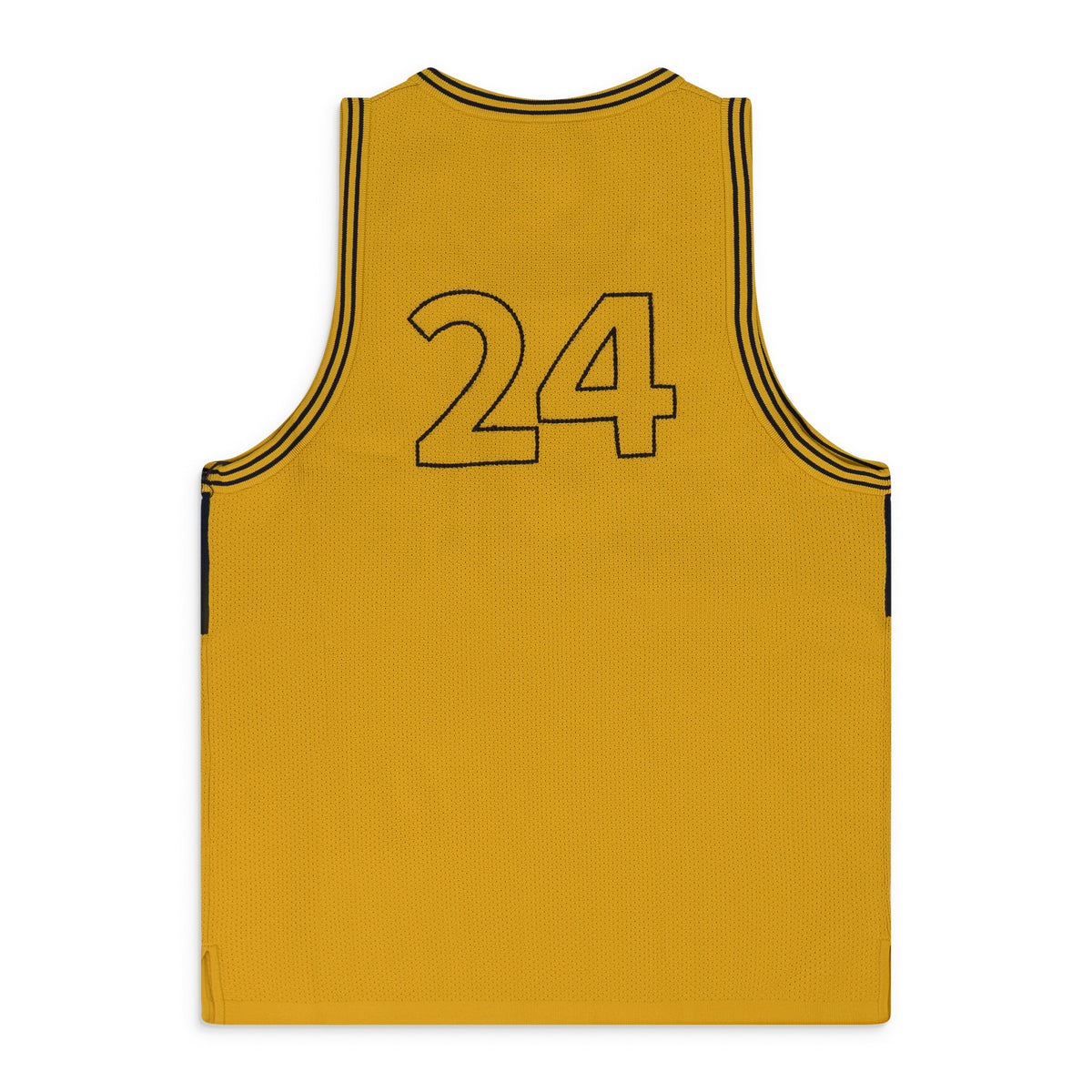 Yellow Knit Basketball Jersey