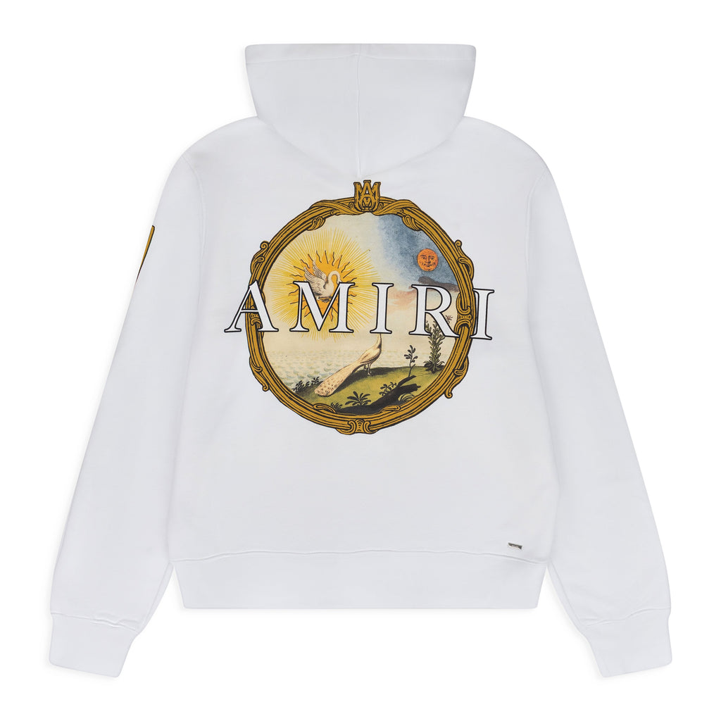 White Landscape Frame Hoodie