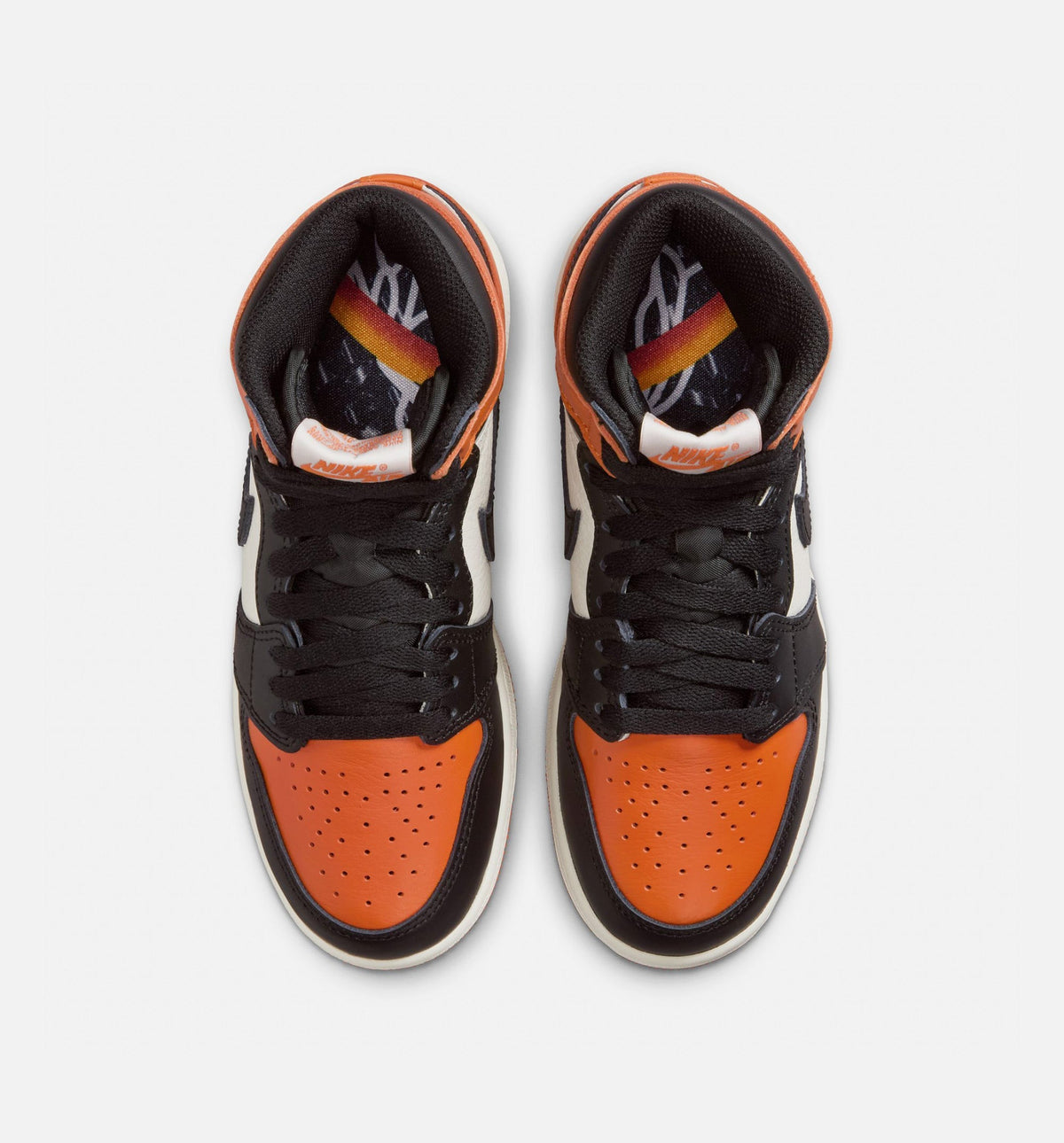 Air Jordan 1 Retro High OG Grade School Lifestyle Shoe - Black/Sail/Starfish