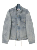 KAMIYA  flap-pocket drawstring-hem jacket
