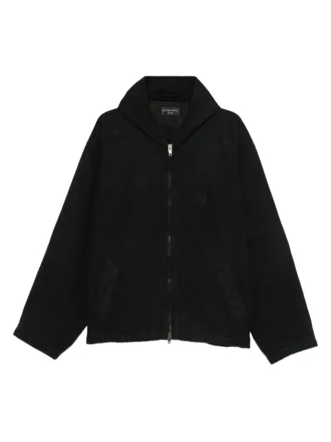 Balenciaga hooded zip-up jacket