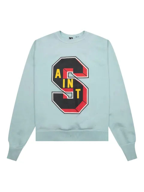 SAINT MXXXXXX raglan-sleeve cotton sweatshirt