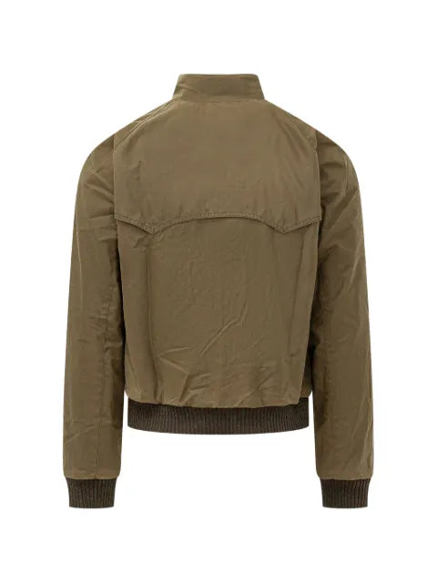 Barbour International Merchant waxed-cotton bomber jacket
