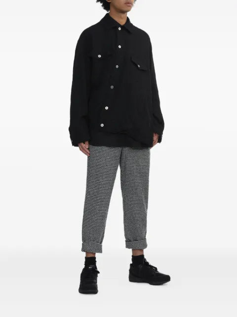 Black Comme Des Garçons buttoned pocket overshirt
