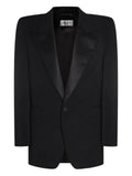 Saint Laurent tuxedo peaked-lapel jacket