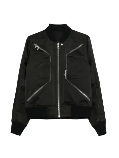 Rick Owens Temple Heizer flight in black tech duchesse