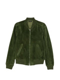 TOM FORD perforated cashmere suede bomber jacket