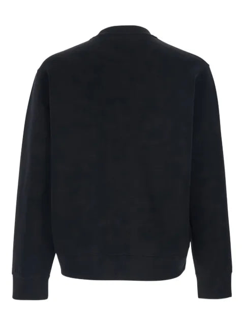Emporio Armani crew-neck logo-embroidery sweatshirt