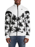 PUMA palm-print zip-fastening sweater