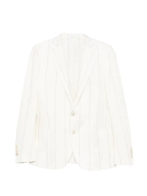 Eleventy striped single-breasted blazer