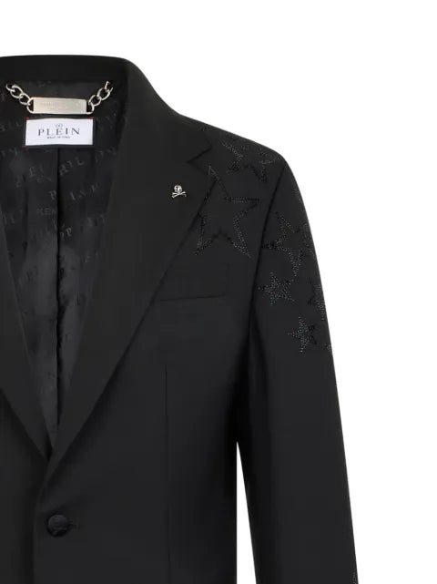 Philipp Plein rhinestone-stars blazer