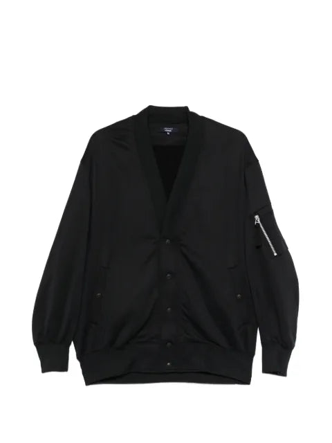 Comme des Garçons Homme V-neck zip-up bomber jacket